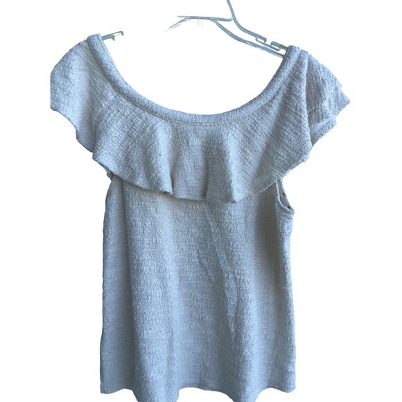 Dolan Anthropologie Louisa Ivory Off Shoulder ruffled top M - Picture 3 of 8